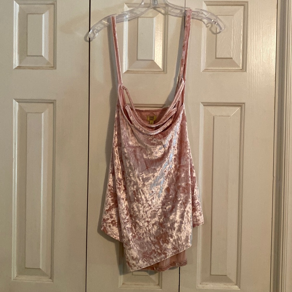 True Craft Pink Velvet Cami 3x